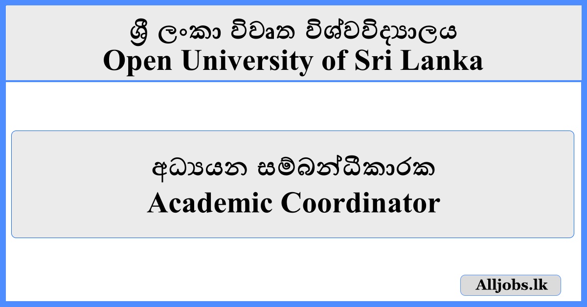 Academic Coordinator - Open University