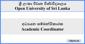 Academic Coordinator - Open University of Sri Lanka