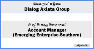 Account Manager (Emerging Enterprise) - Dialog Axiata Group South