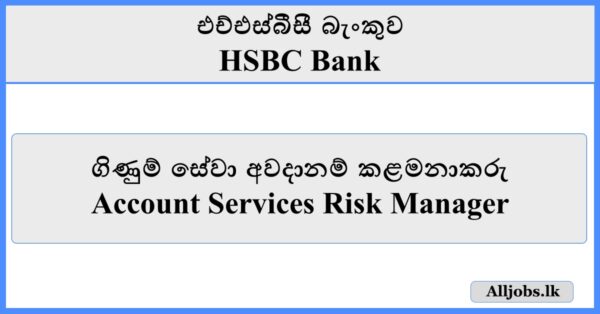 Account Services Risk Manager - HSBC Bank