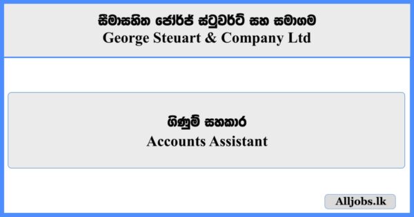 Accounts Assistant - George Steuart & Company