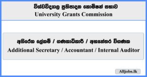 Additional Secretary, Accountant, Internal Auditor - University Grants Commission