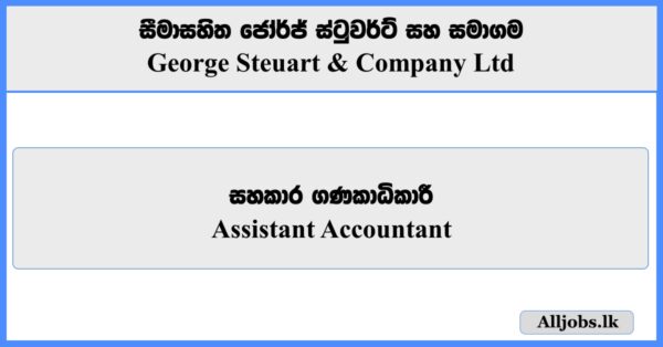 Assistant Accountant - George Steuart & Company Ltd