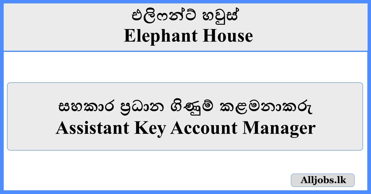 Assistant Key Account Manager - Elephant House