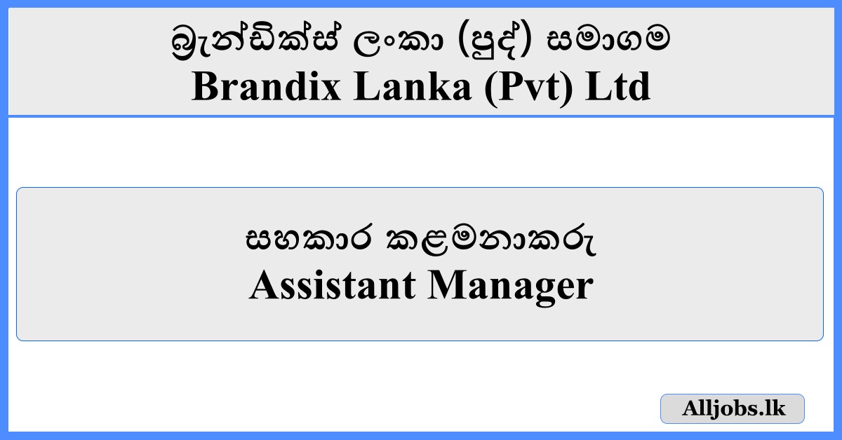 Assistant Manager - Brandix Lanka