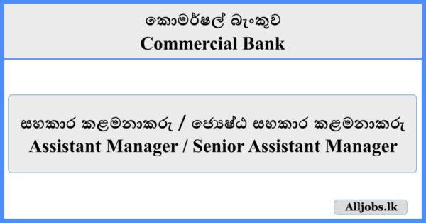 Assistant Manager Senior Assistant Manager - Commercial Bank