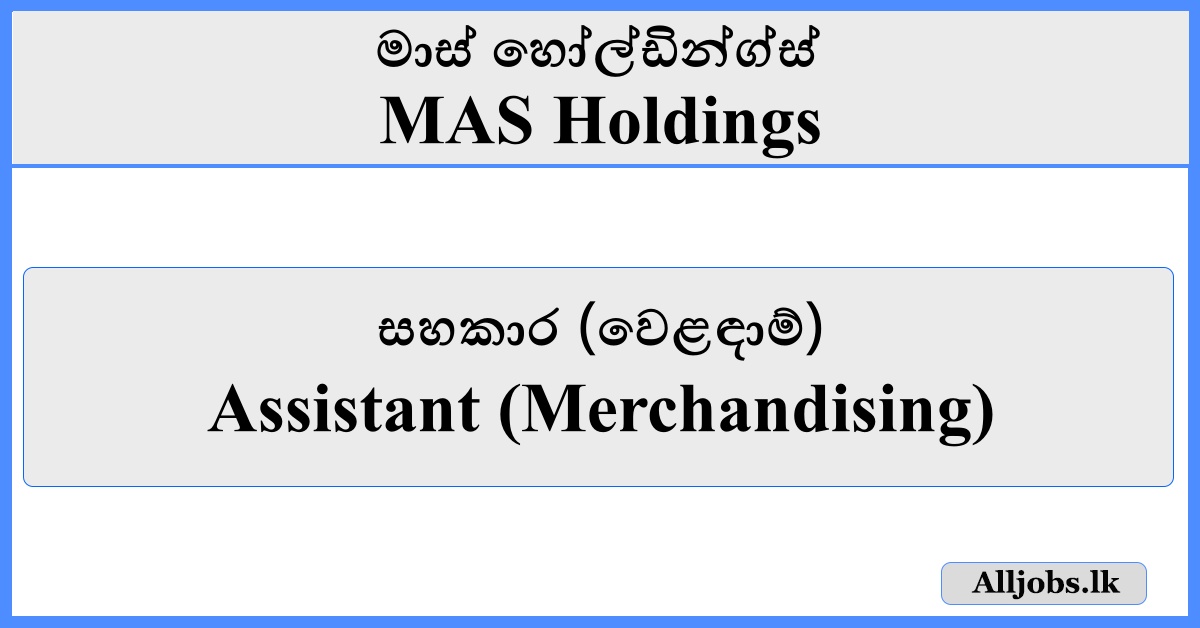 Assistant (Merchandising) - MAS Holdings
