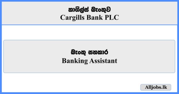 Banking Assistant - Cargills Bank