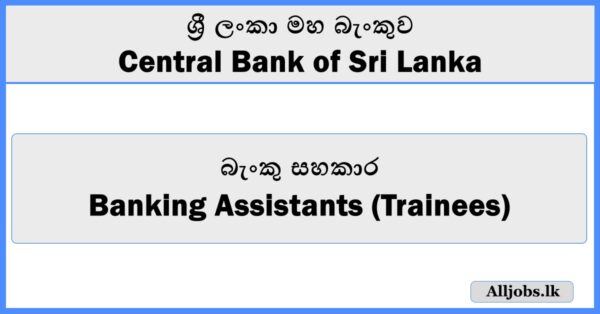 Banking Assistants (Trainees) - Central Bank