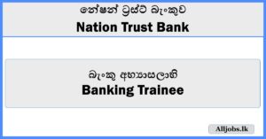 Banking Trainee - Nation Trust Bank