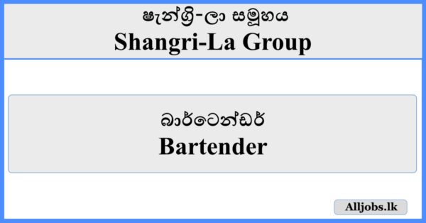 Bartender - Shangri-La Group