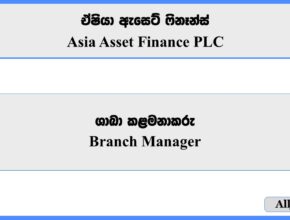 Branch Manager - Asia Asset Finance PLC
