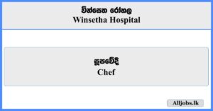 Chef - Winsetha Hospital