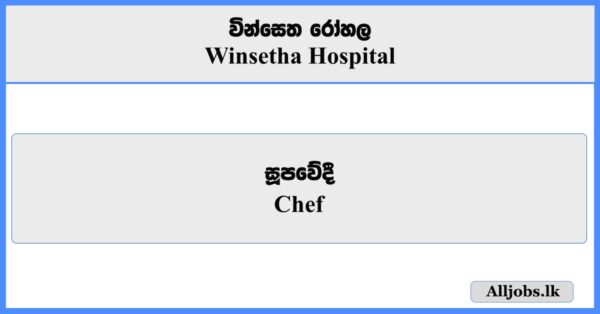 Chef - Winsetha Hospital