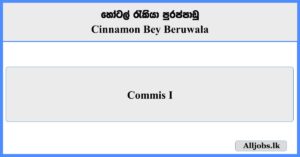 Commis I - Cinnamon Bey Beruwala