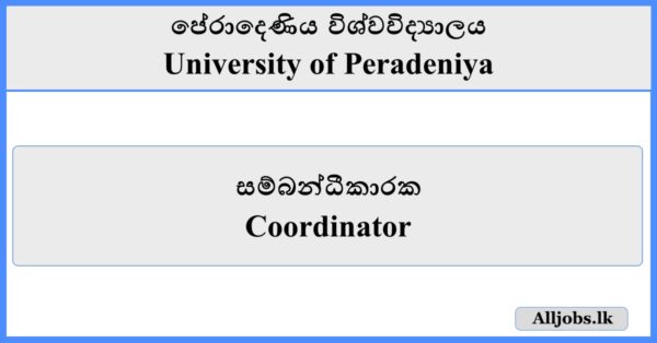 Coordinator - University of Peradeniya