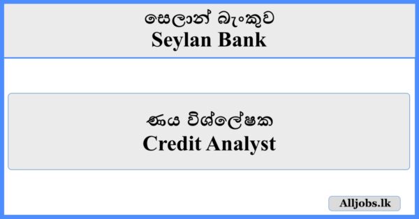 Credit Analyst - Seylan Bank