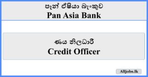 Credit Officer - Pan Asia Bank