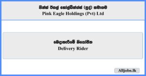 Delivery Rider - Pink Eagle Holdings (Pvt) Limited