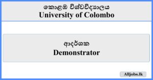 Demonstrator - University of Colombo