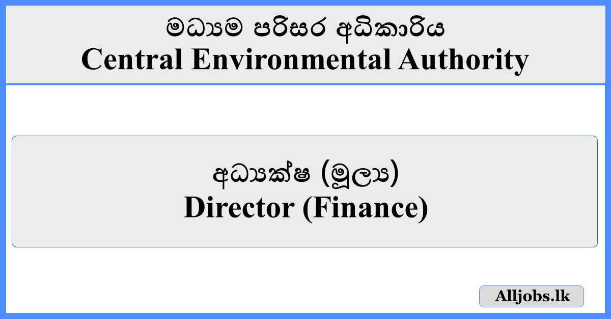 Director (Finance) - Central Environmental Authority