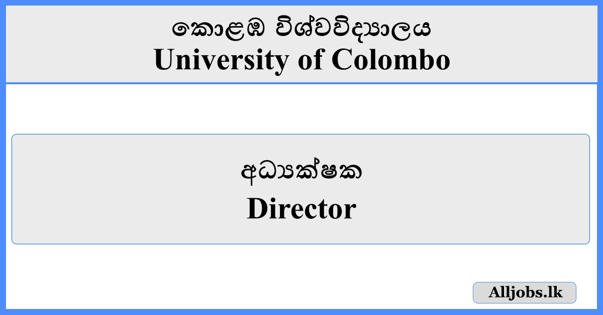 Director - University of Colombo