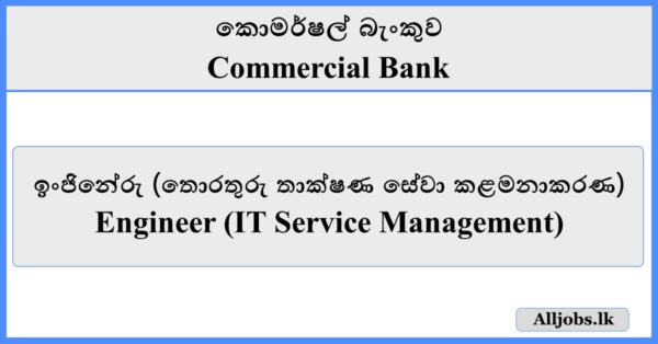 Engineer (IT Service Management) - Commercial Bank