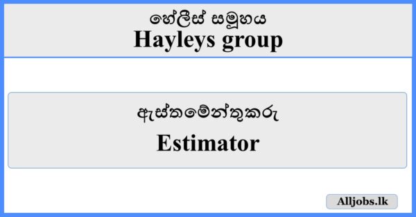 Estimator - Hayleys Group