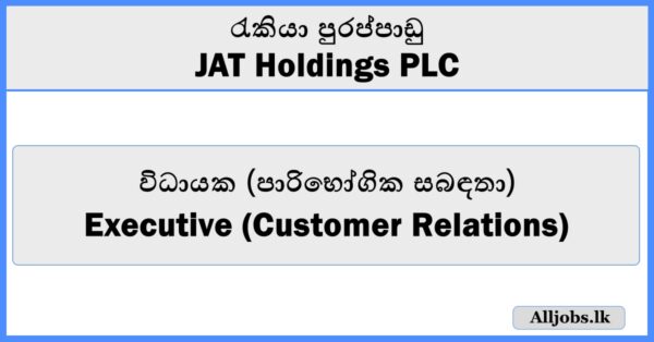 Executive (Customer Relations) - JAT Holdings