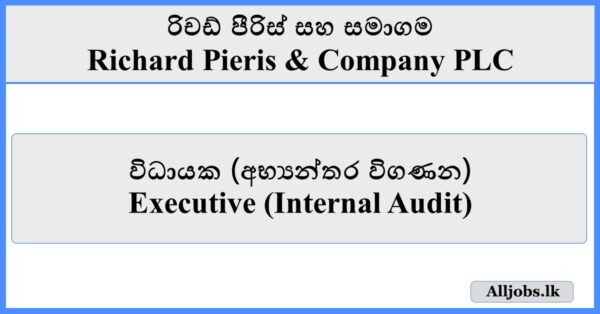 Executive (Internal Audit) - Richard Pieris & Company