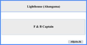 F & B Captain - Lighthouse (Ahangama)