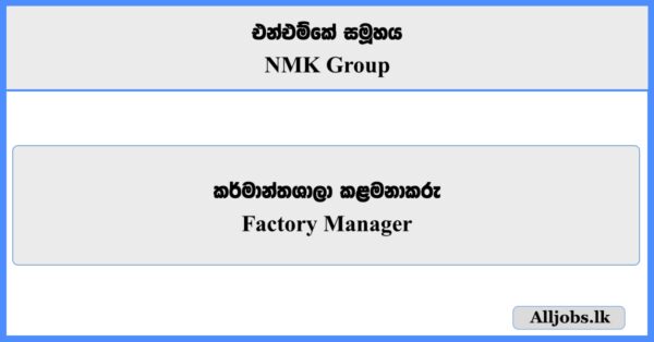 Factory Manager - NMK Group