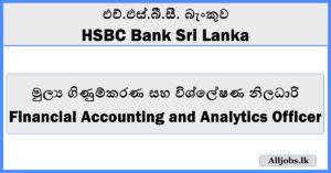 Financial Accounting and Analytics Officer - HSBC Bank