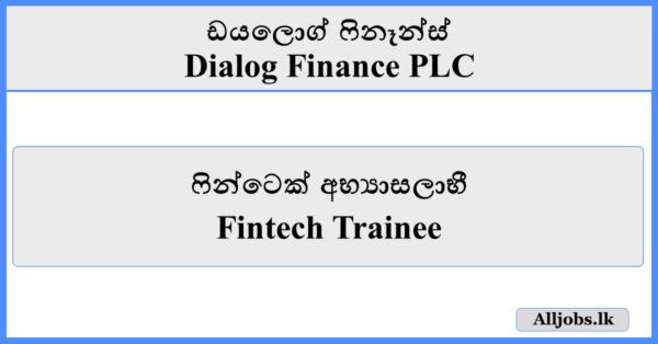 Fintech Trainee - Dialog Finance