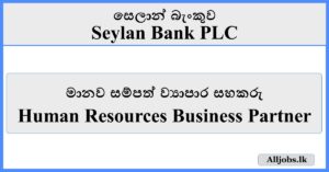 Human Resources Business Partner - Seylan Bank