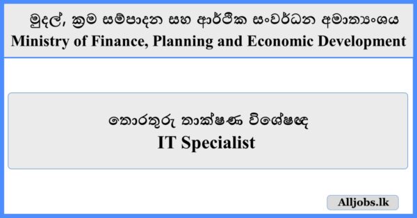 IT Specialist - Ministry of Finance, Planning and Economic Development