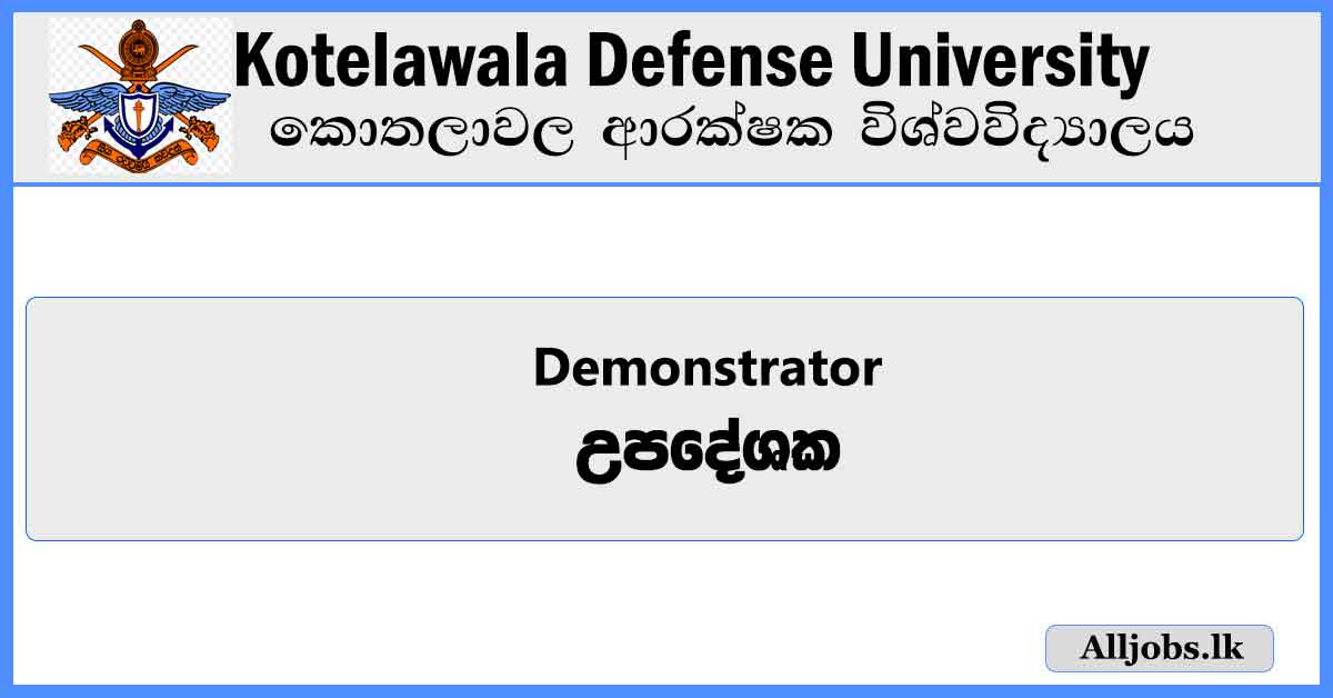 Instructor–Kotelawala-Defense-University-Job-Vacancies-2024-alljobs.lk