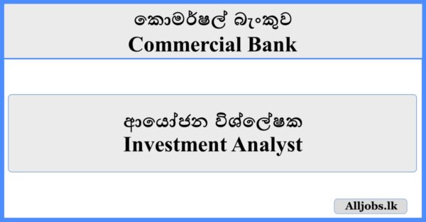 Investment Analyst - Commercial Bank
