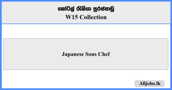 Japanese Sous Chef - W15 Collection