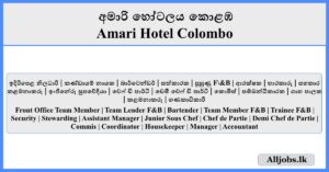 Job Vacancies - Amari Hotel Colombo