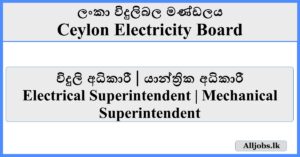 Job Vacancies - Ceylon Electricity Board