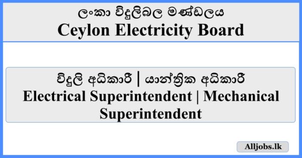 Job Vacancies - Ceylon Electricity Board