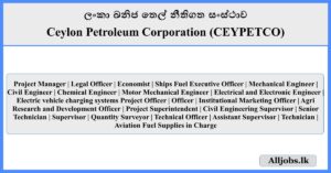 Job Vacancies - Ceylon Petroleum Corporation (CEYPETCO)