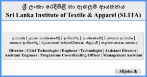 Job Vacancies - Sri Lanka Institute of Textile & Apparel (SLITA)