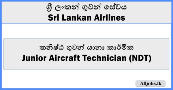 Junior Aircraft Technician (NDT) - Sri Lankan Airlines