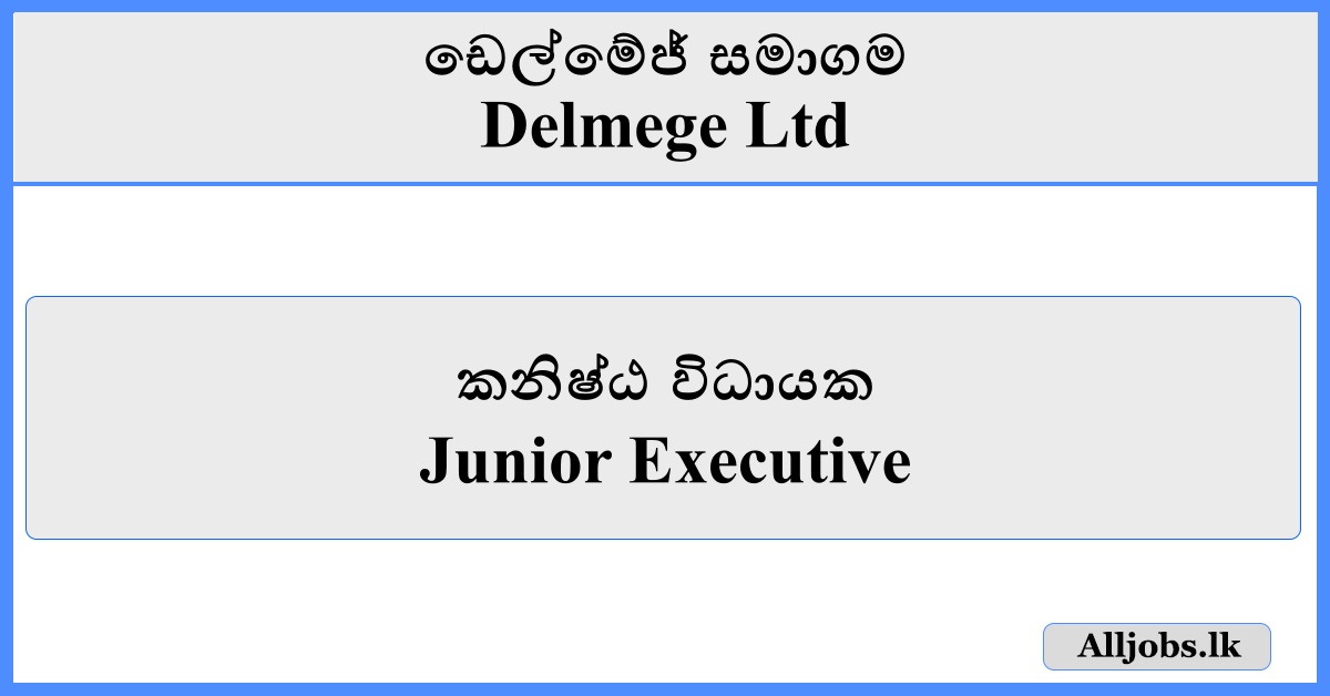 Junior Executive - Delmege