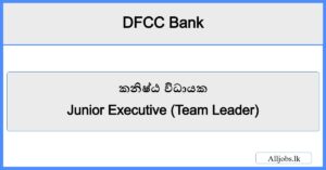Junior Executive (Team Leader)-DFCC Bank