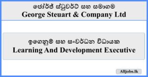 Learning And Development Executive - George Steuart & Company Ltd