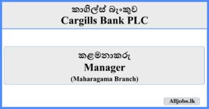 Manager - Cargills Bank