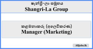 Manager (Marketing) - Shangri-La Group